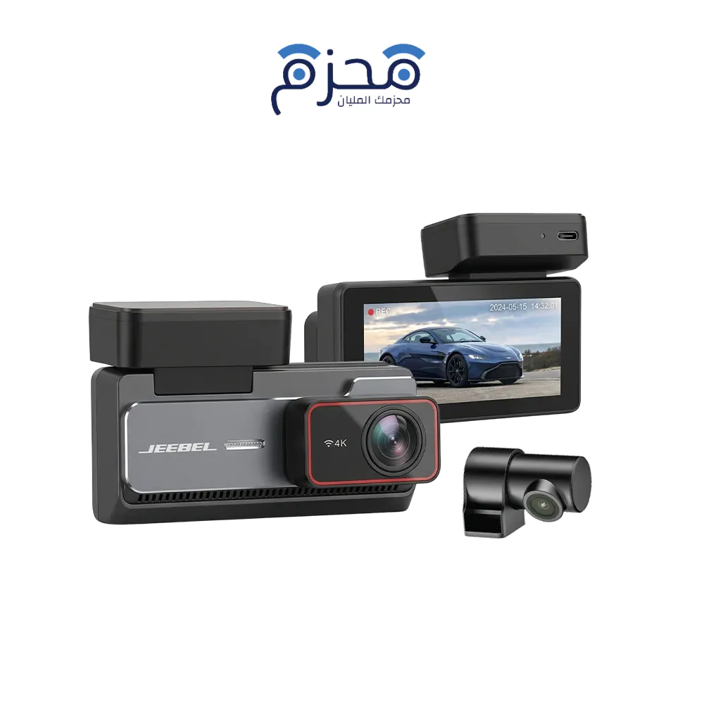 ⁦Jeebel - كاميرا داش كام ثنائية القنوات 4K A500S JE-B400⁩ - الصورة ⁦1⁩