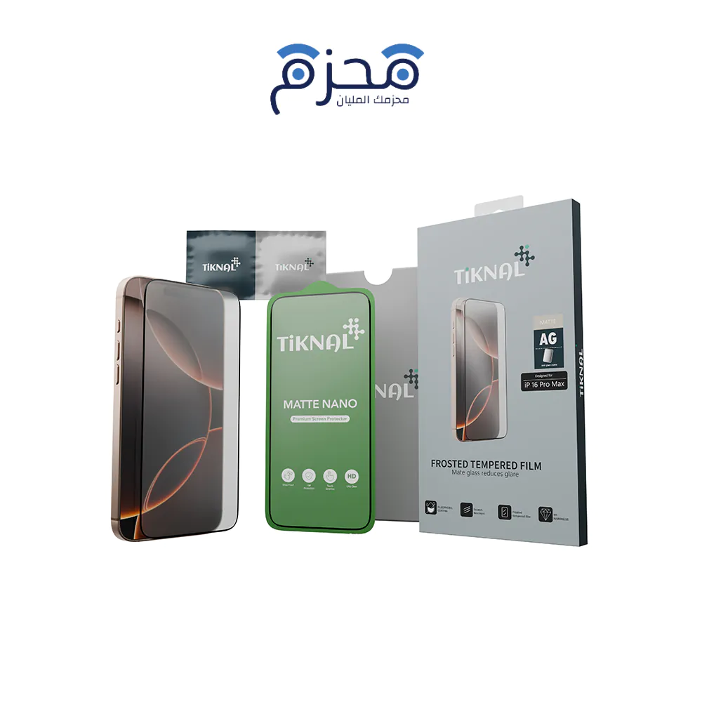 product-78 Tiknal - واقي شاشة زجاجي مطفي 9H لآيفون TL-0072 - الصورة 1