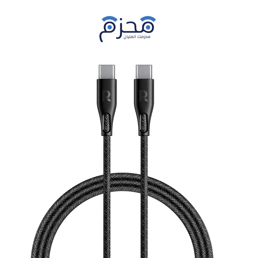 ⁦RAVPower - كابل USB-C 60W 1.2m⁩ - الصورة ⁦1⁩