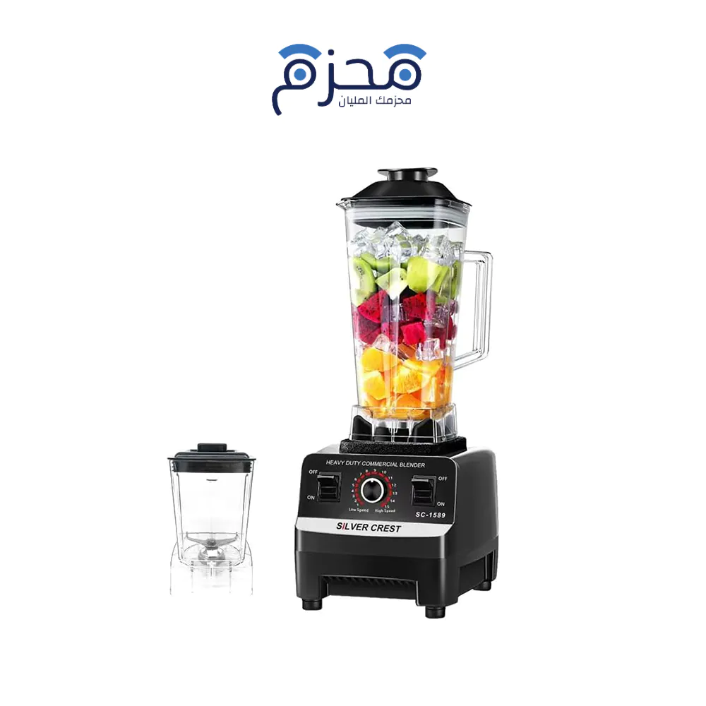 ⁦Silver Crest - خلاط عالي الأداء 8 شفرات ستانلس 2L SC-9016⁩ - الصورة ⁦1⁩