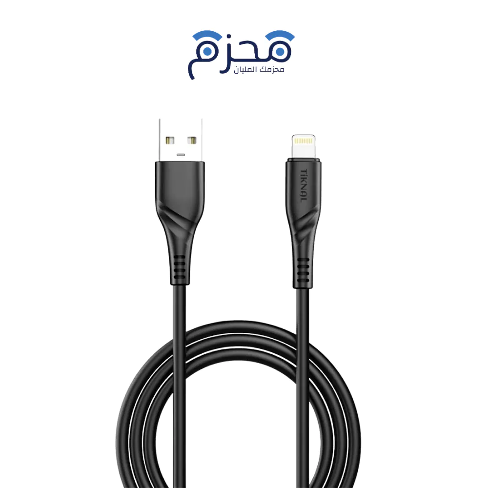 ⁦Tiknal - كابل USB إلى Lightning شحن سريع 1م TK-H136⁩ - الصورة ⁦1⁩