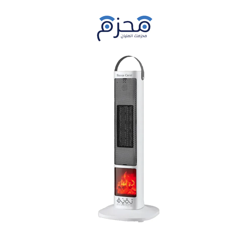 ⁦Silver Crest - مدفأة لهب عمودي 2000W SIL-003⁩ - الصورة ⁦1⁩