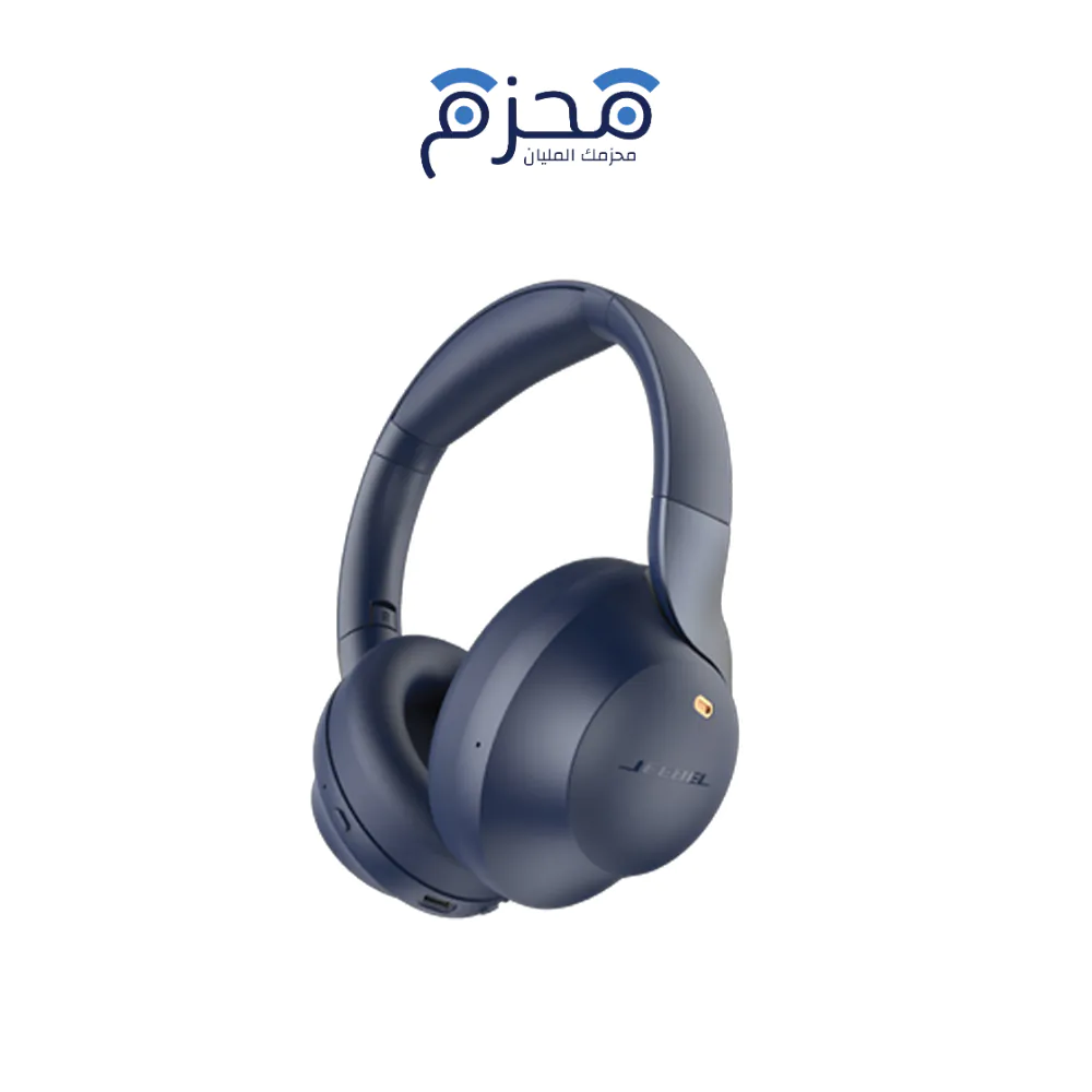 ⁦Jeebel - سماعات رأس لاسلكية فوق الأذن ANC 40 ساعة كحلي JE-B418⁩ - الصورة ⁦1⁩