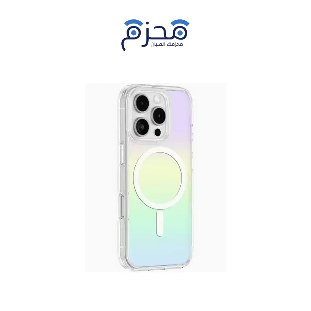 ⁦Ammazingthing - جراب مينيمال ايفون 16 برو ماكس شفاف قوس قزح⁩ - الصورة ⁦1⁩