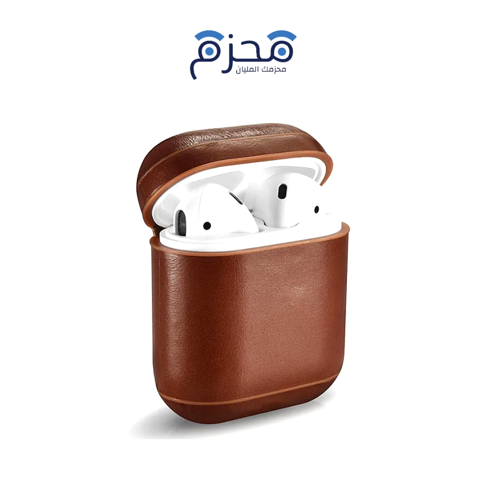 ⁦Ammazingthing - جراب AT Maxsix لسماعات AirPods Pro 2 بني⁩ - الصورة ⁦1⁩