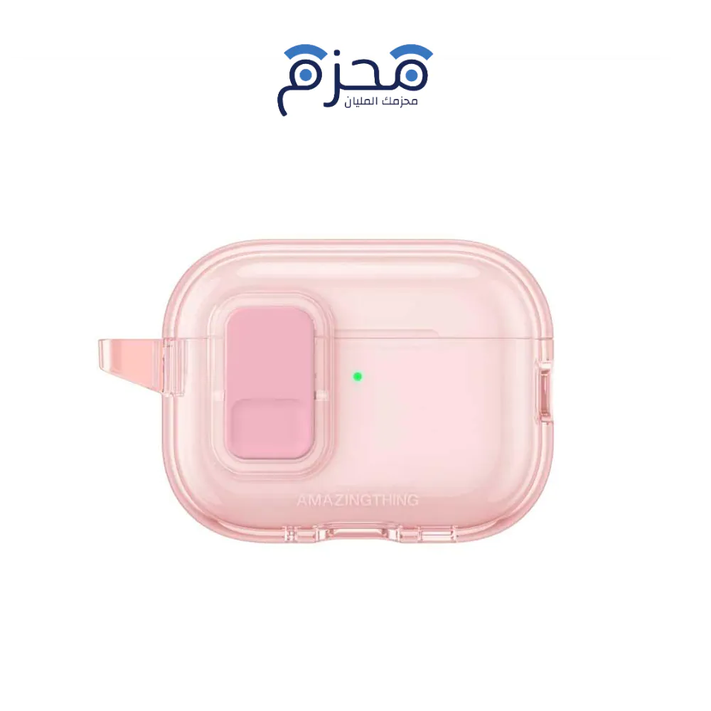 ⁦Ammazingthing - جراب Minimal Click لسماعات AirPods Pro 3 وردي⁩ - الصورة ⁦1⁩