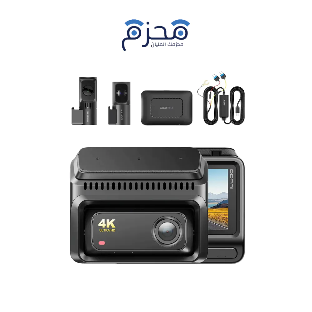 ⁦DDPAI - داش كام Z60T ثلاثية القناة أمامية خلفية داخلية⁩ - الصورة ⁦1⁩