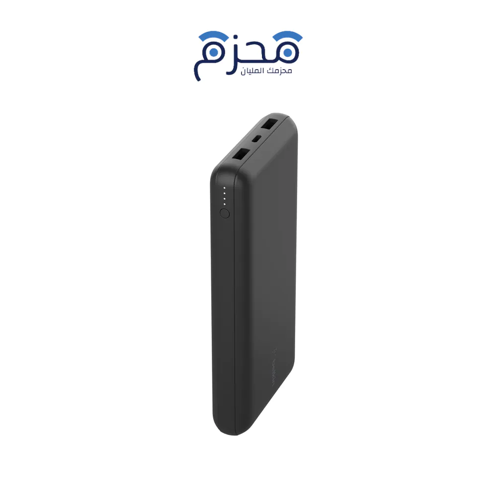 ⁦Belkin - باور بنك 20000 مللي امبير USB-A الى تايب سي 15W أسود⁩ - الصورة ⁦1⁩