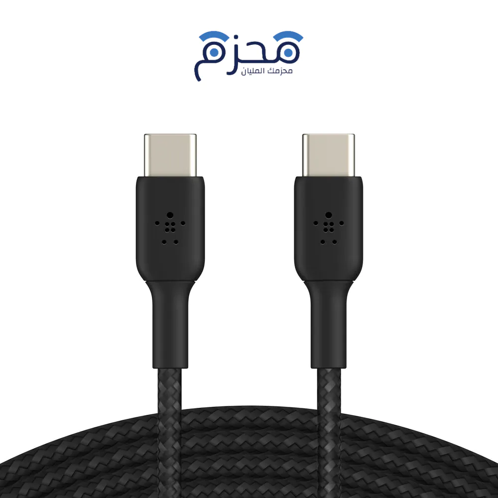 ⁦Belkin - كابل USB-C 60W 0.15M أسود⁩ - الصورة ⁦1⁩