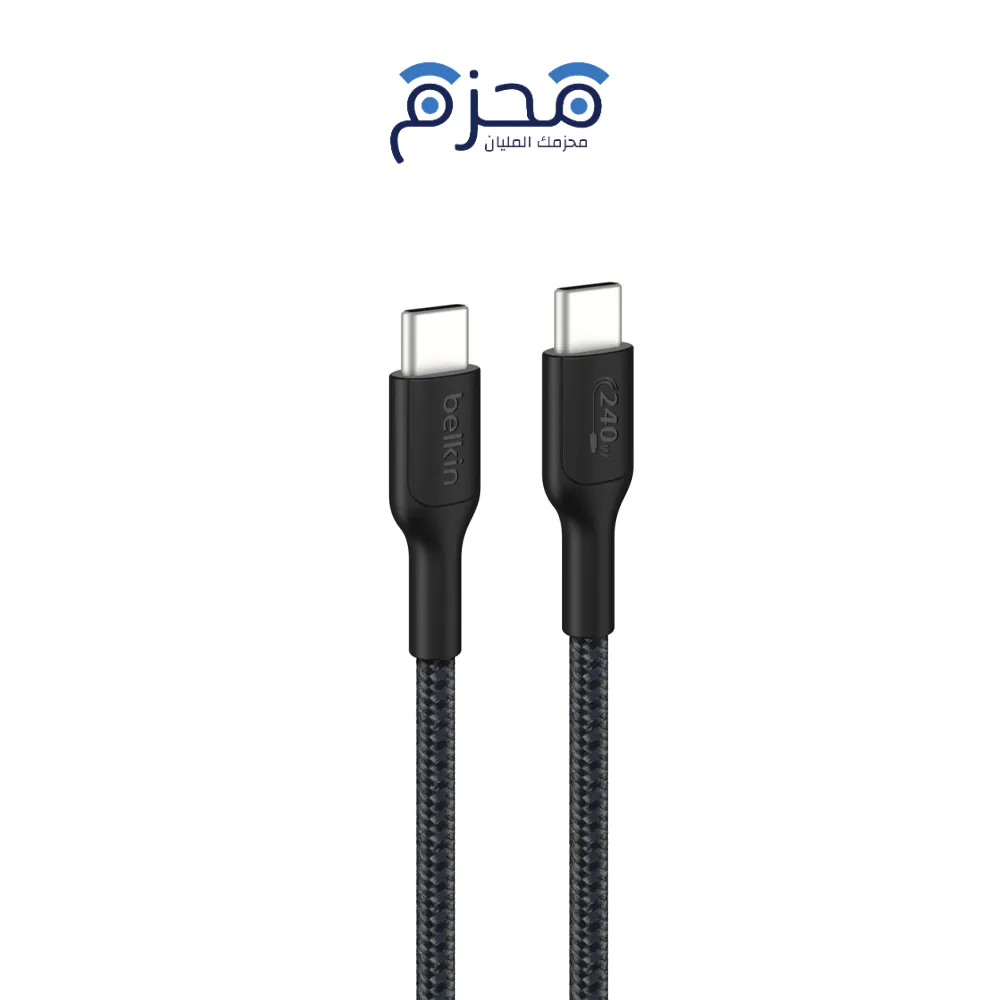 ⁦Belkin - كابل USB-C أسود⁩ - الصورة ⁦1⁩
