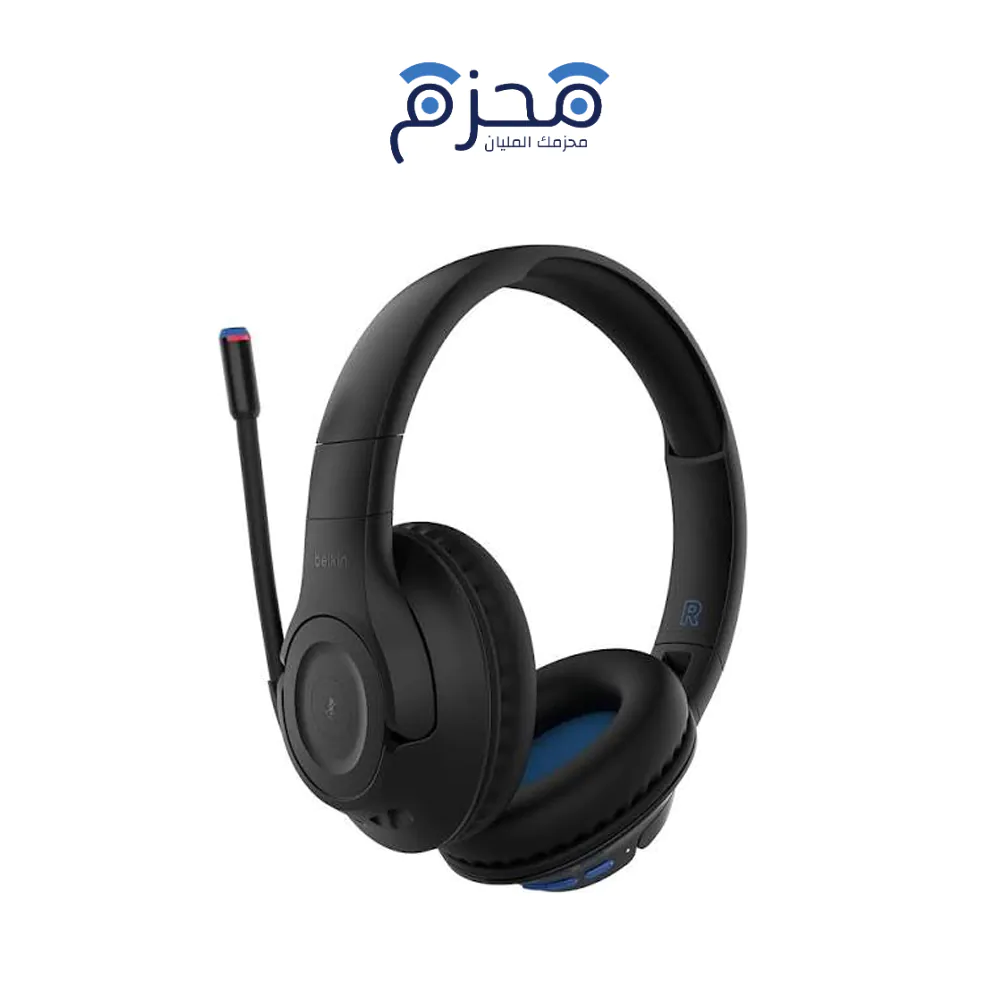 ⁦Belkin - سماعة رأس للأطفال SoundForm مع مايكروفون أسود⁩ - الصورة ⁦1⁩