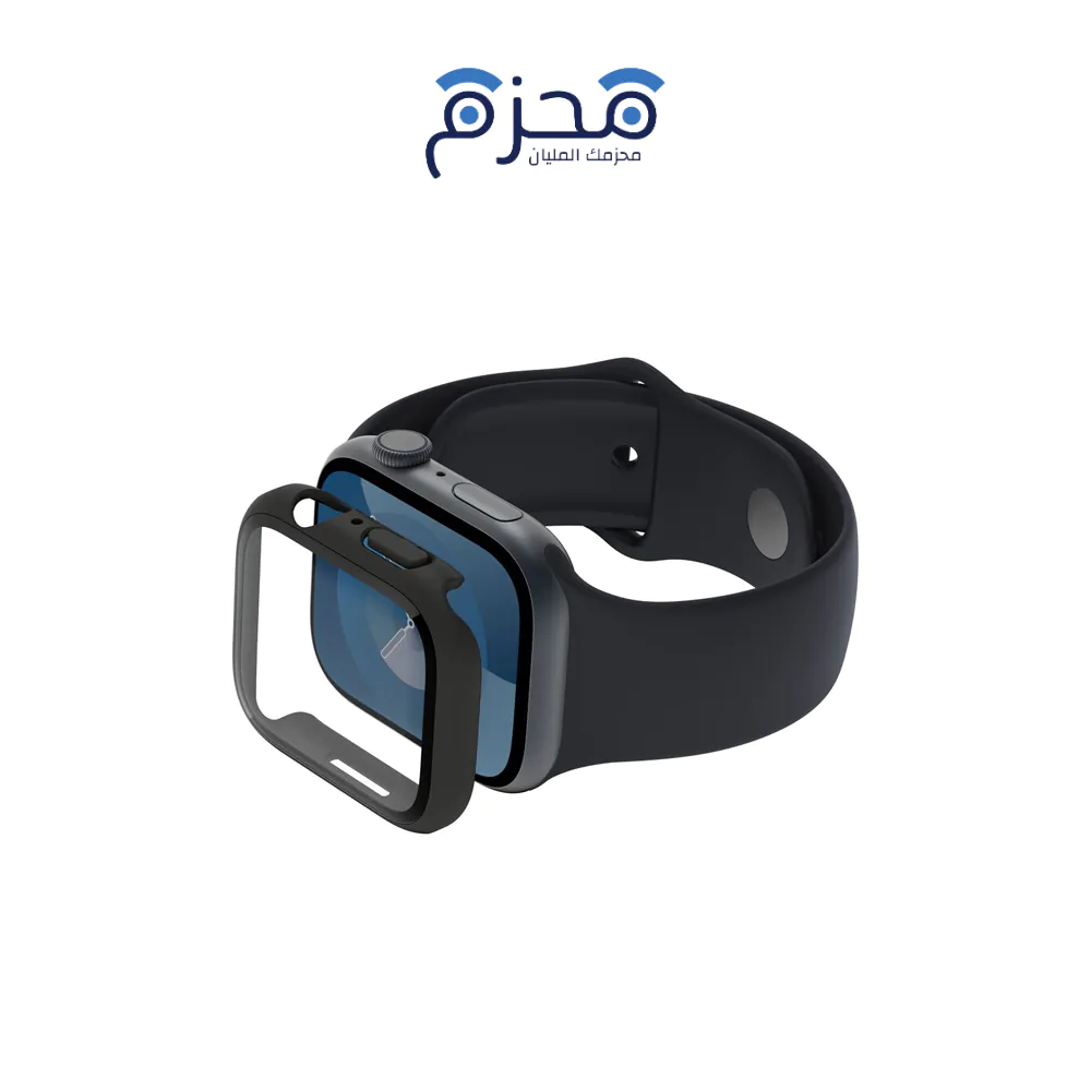 ⁦Belkin - حماية شاشة TemperedCurve ساعة Apple Watch 45 ملم أسود⁩ - الصورة ⁦1⁩