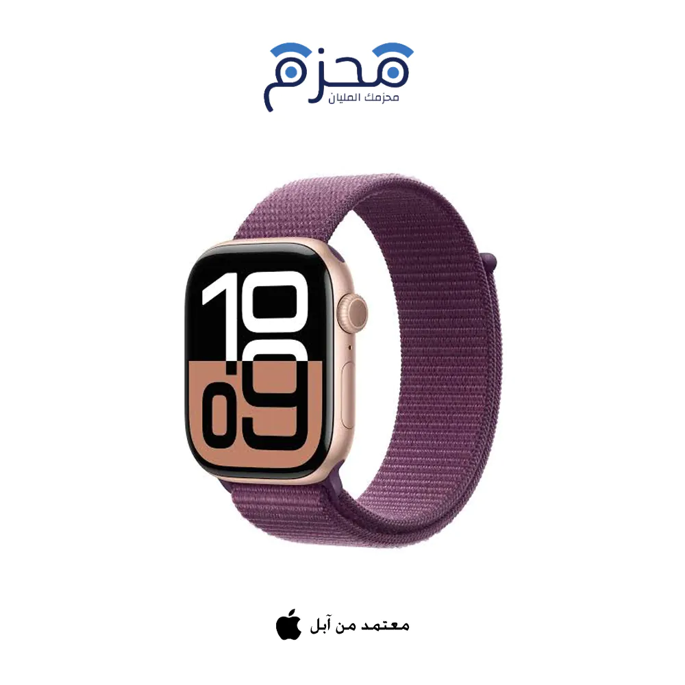 ⁦Apple - Series 10 42 ملم Cellular ذهبي وردي ألمنيوم⁩ - الصورة ⁦1⁩