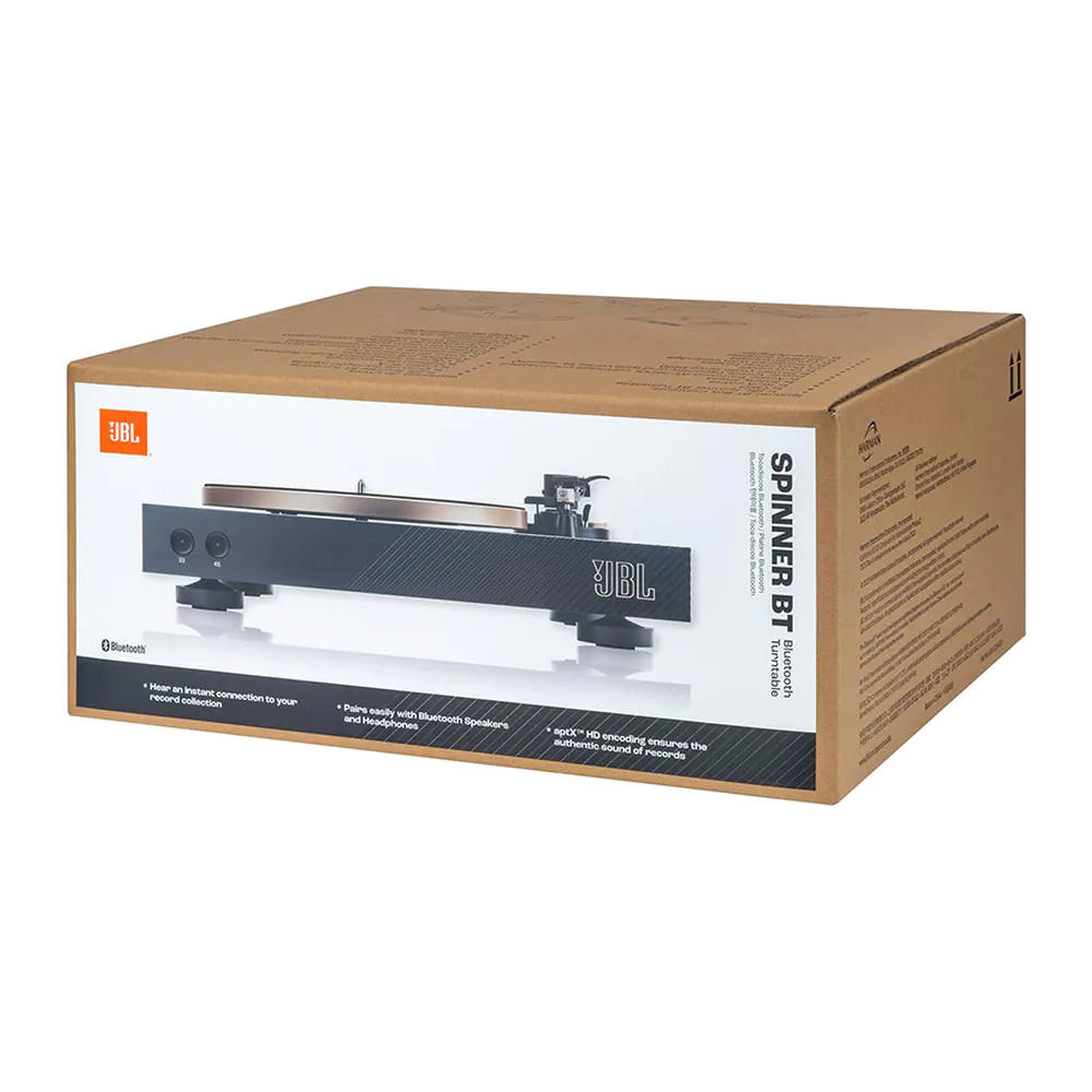 JBL – مشغل فينيل بلوتوث Spinner AptX-HD ذهبي