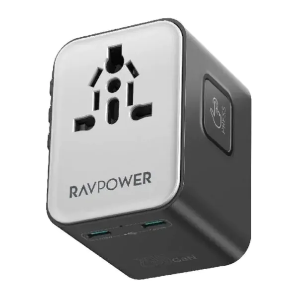 RAVPower – محول عالمي 65W أسود