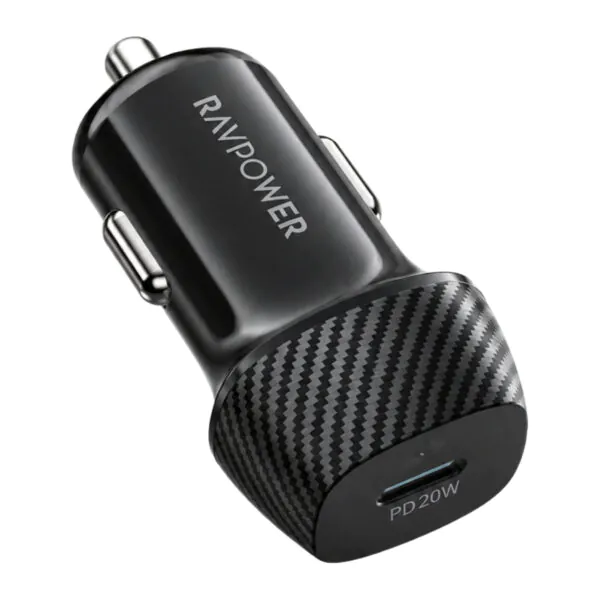RAVPower – شاحن سيارة 20W USB C