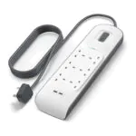 Belkin – وصلة كهرباء 6 منافذ مع حماية أسود