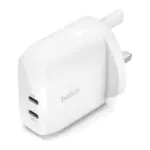 Belkin – شاحن حائط GaN 60W USB-C أبيض