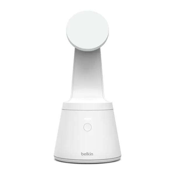 Belkin – حامل هاتف مغناطيسي تتبع الوجه أبيض
