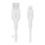 Belkin – كيبل USB-A الى لايتنينج سيليكون 1 متر أبيض