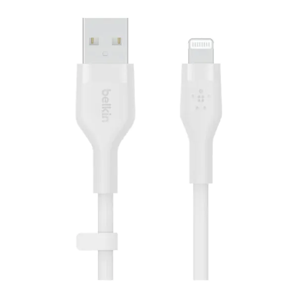 Belkin – كيبل USB-A الى لايتنينج سيليكون 1 متر أبيض