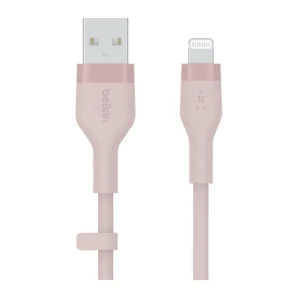 Belkin – كيبل USB-A الى لايتنينج سيليكون 1 متر وردي