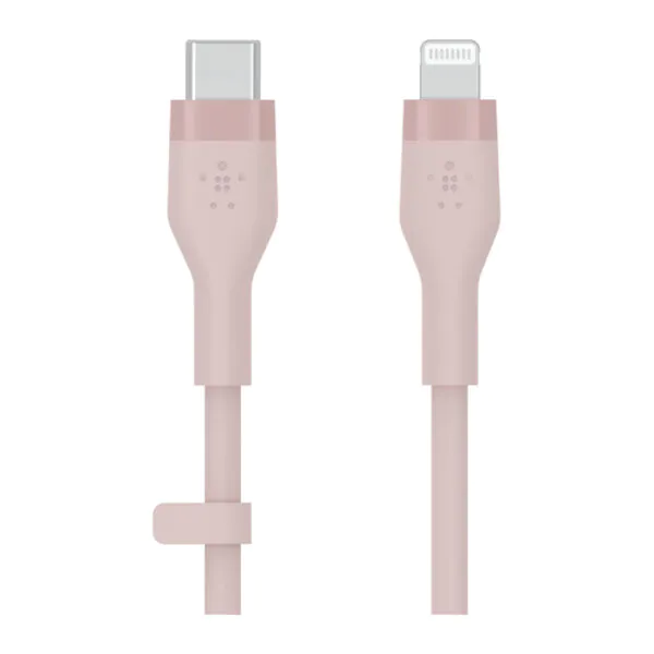 Belkin – كيبل تايب سي الى لايتنينج سيليكون 1 متر وردي