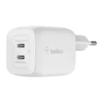 Belkin – شاحن جداري تايب سي مزدوج GaN 45W مع PPS أبيض