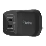 Belkin – شاحن جداري تايب سي مزدوج GaN 45W مع PPS أسود