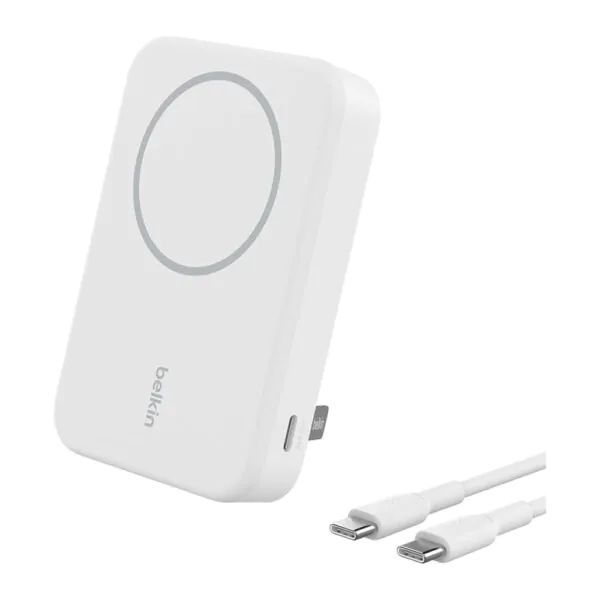 Belkin – باور بنك مغناطيسي QI2 8000 مللي امبير أبيض