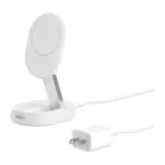 Belkin – ستاند شحن لاسلكي مغناطيسي QI2 أبيض