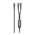 JODA – كومبو كابل ثلاثي USB-C أسود