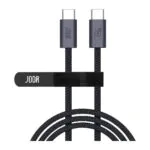 JODA – كابل C to C نايلون 240W 1م – أسود