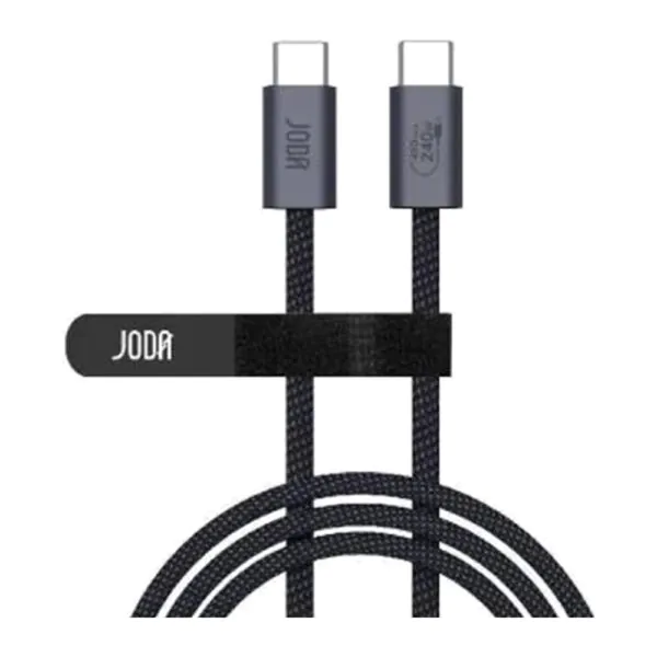JODA – كابل C to C نايلون 240W 2م – أسود