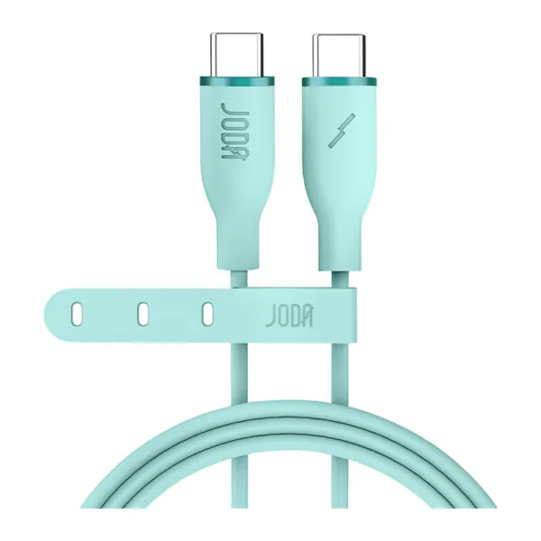 JODA SLIP – كابل C to C سيليكون 60W 1م – أخضر