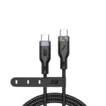 JODA Flex 60 – كابل C to C نايلون 60W 1.2م – أسود