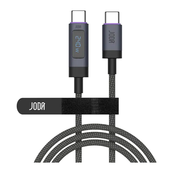 JODA – Lumen 240 كابل C to C نايلون 240W شاشة 1.5م
