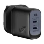 JODA – شاحن سيارة USB-C 45W منفذين – أسود
