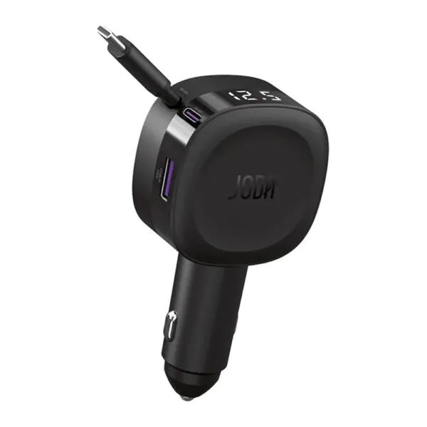 JODA – CarFlex شاحن سيارة 60W مع كابل مدمج