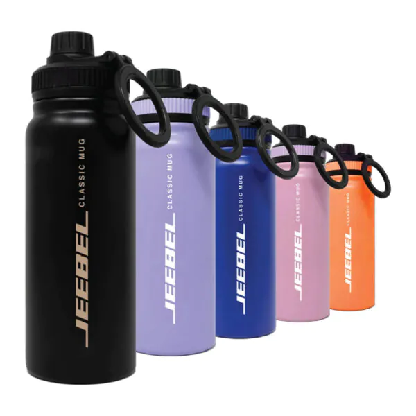 Jeebel – قارورة حرارية 600ml مع حامل هاتف MagSafe JE-B341