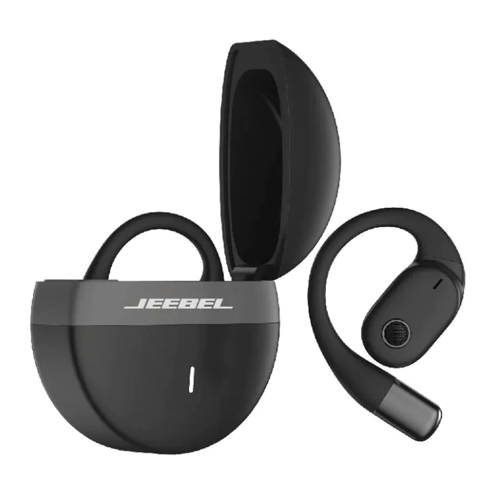 Jeebel – سماعات OWS لاسلكية بلوتوث 5.3 أسود JE-B356 Jeebel – سماعات OWS لاسلكية بلوتوث 5.3 أسود JE-B356