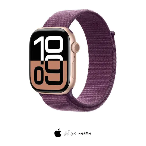 Apple – Series 10 42 ملم Cellular ذهبي وردي ألمنيوم