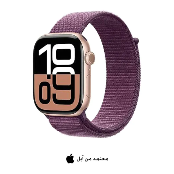 Apple – Series 10 42 ملم GPS ذهبي وردي ألمنيوم