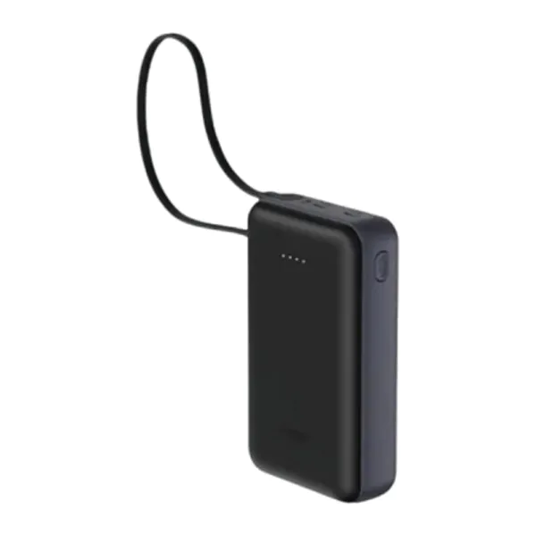 JODA MOVE 20 – باور بنك 20000mAh 20W كابل مدمج – أسود