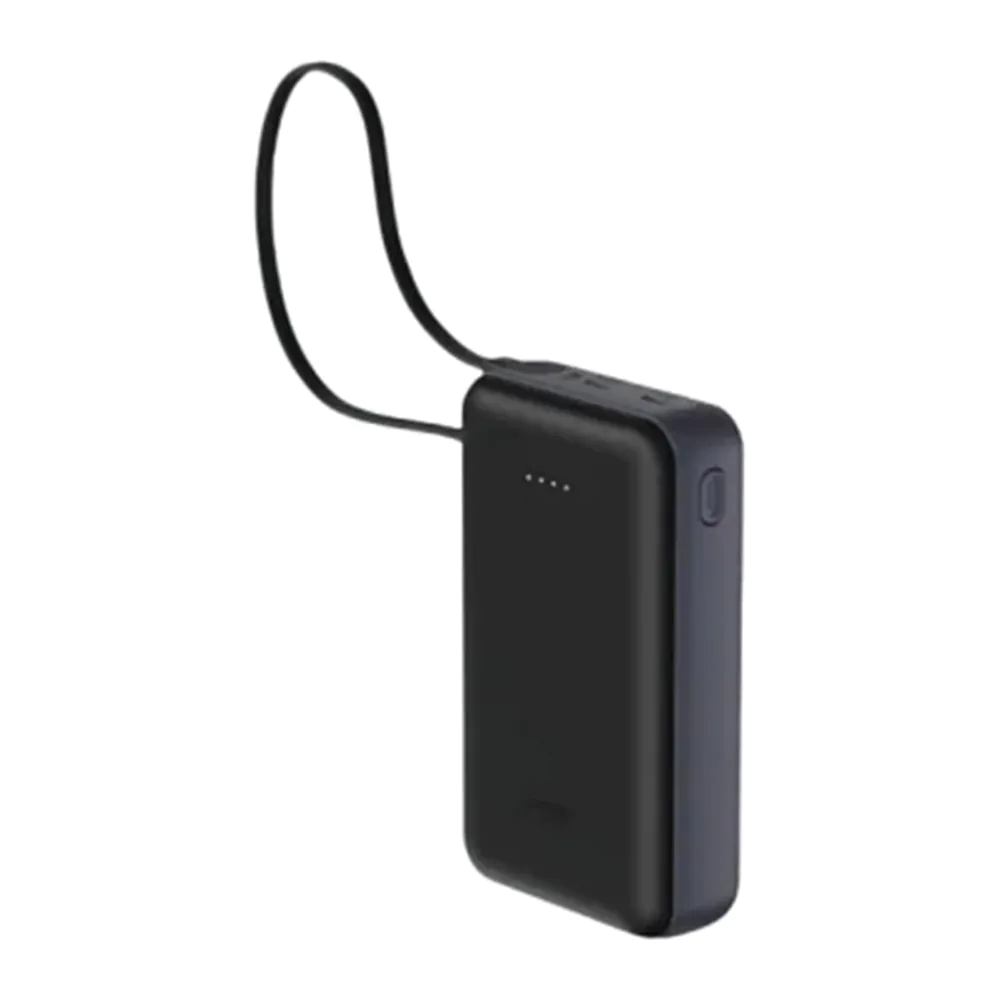 JODA MOVE 20 – باور بنك 20000mAh 20W كابل مدمج – أسود JODA MOVE 20 – باور بنك 20000mAh 20W كابل مدمج – أسود