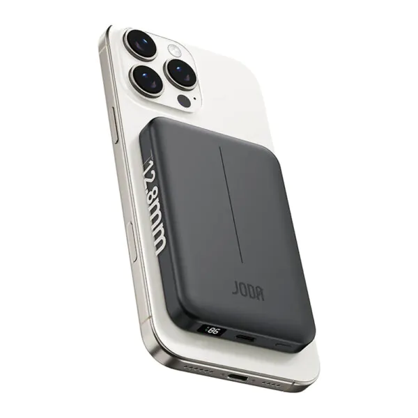 JODA MagZ 10 – باور بنك لاسلكي 10000mAh – رمادي