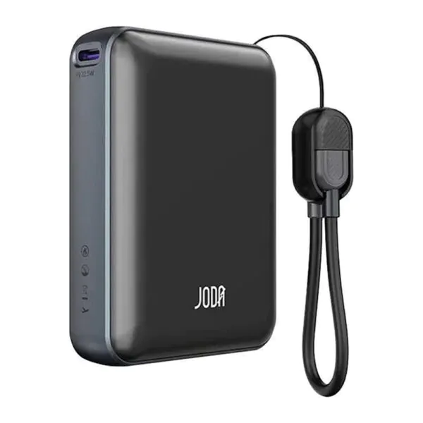 JODA Metix 18 – باور بنك 18000mAh 22.5W كابل – أسود