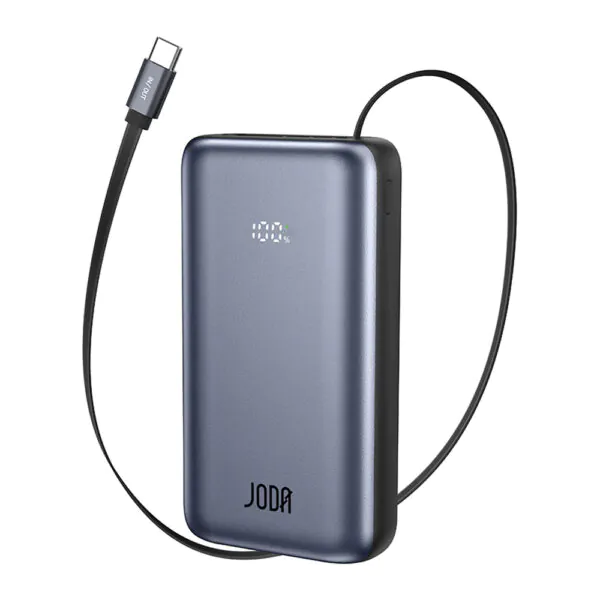 JODA MagTack 10 – باور بنك 10000mAh 35W كابل – تيتانيوم