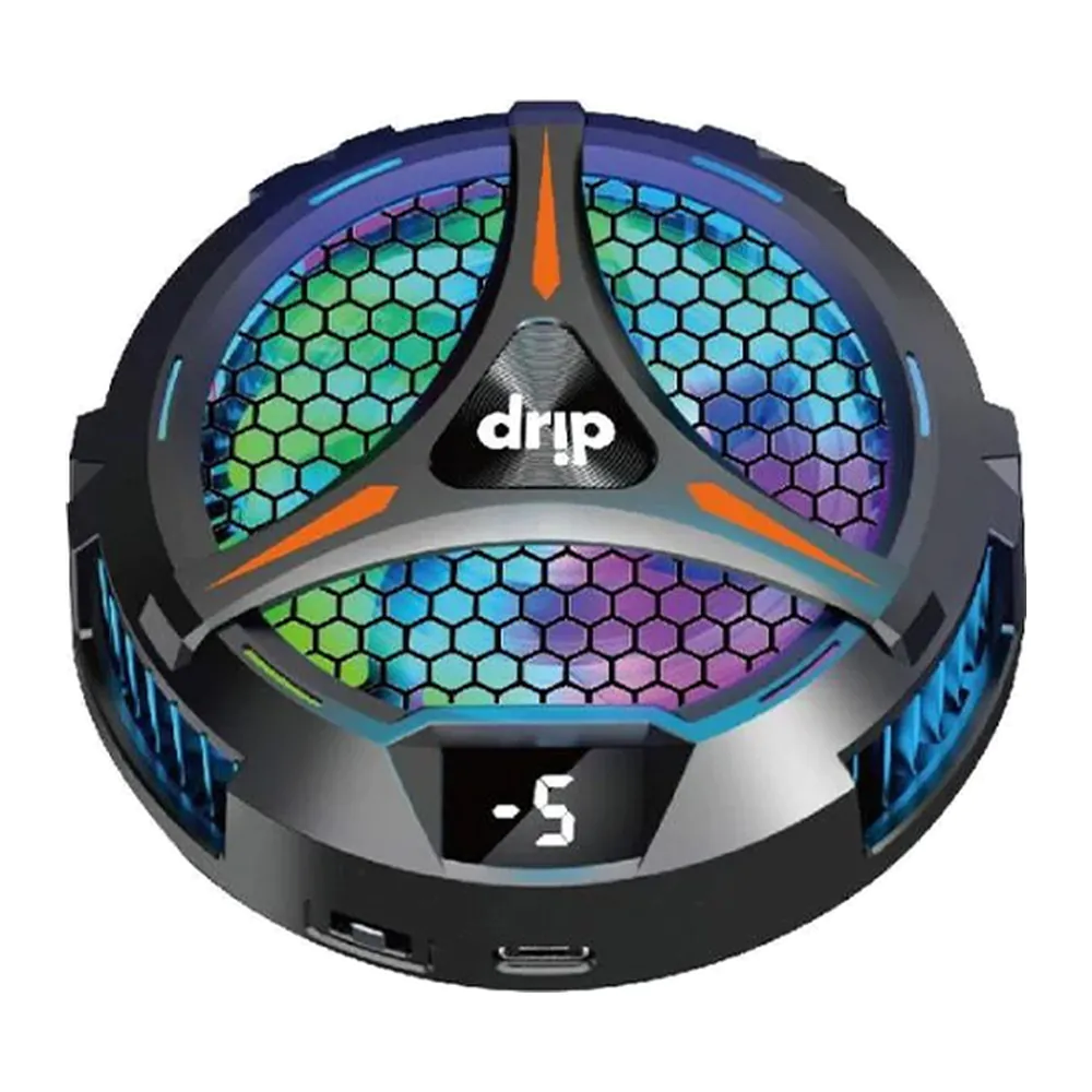 Drip – مبرد تابلت مغناطيسي مع شاشة LED أسود Drip – مبرد تابلت مغناطيسي مع شاشة LED أسود