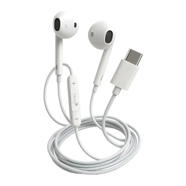 Tiknal – سماعات سلكية EarPods Type-C مع ميكروفون TK-H088
